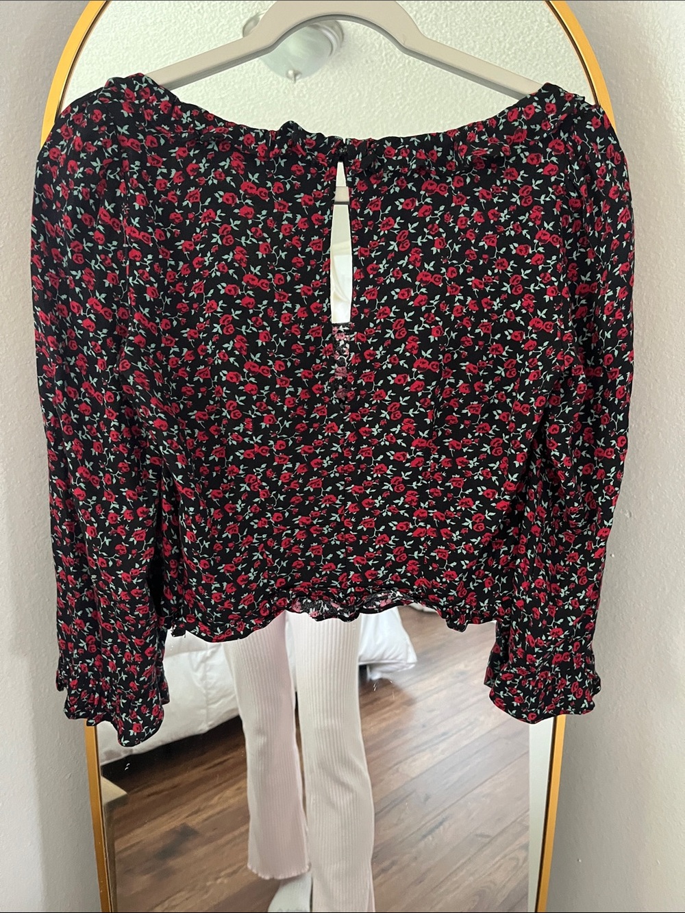 Reformation Ruffled Rose Crop Top - Picture 10 of 13